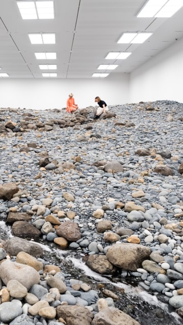 Olafur Eliasson / Riverbed 2014 / Installation view in ‘Water’ at GOMA, Brisbane 2019