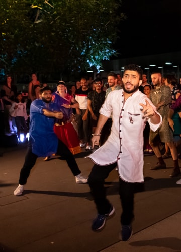 A special Summer Festival edition of Up Late energised both QAG and GOMA with live music from Australia, Asia and the Pacific, as well as pop-up performances, including one by Brisbane Bollywood troupe Dance Masala