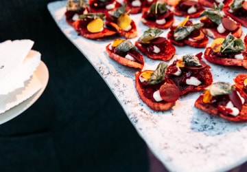 In-house bespoke catering for the Gallery’s Business Leaders Network at a 2019 welcome event