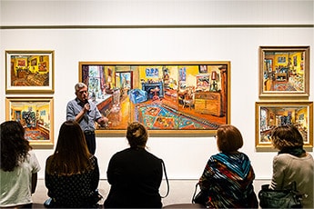 Curator Michael Hawker leads a ‘slow look’ tour of ‘A Generous Life’, a new offering for Gallery visitors that focuses on one particular artwork