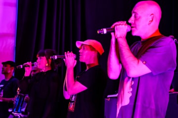 Sydney hip hop group The Herd shake up the crowd at the final Up Late